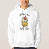 Jingle Uil de manier Grappige Santa Uil Hoodie (Voorkant)