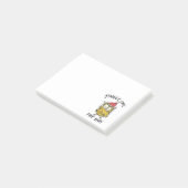 Jingle Uil de manier Grappige Santa Uil Post-it® Notes (Schuin)