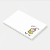 Jingle Uil de manier Grappige Santa Uil Post-it® Notes (Schuin)