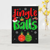 Jingle Xmas Funny Joke Costume Men Adult Couple  Kaart (Gele Bloem)