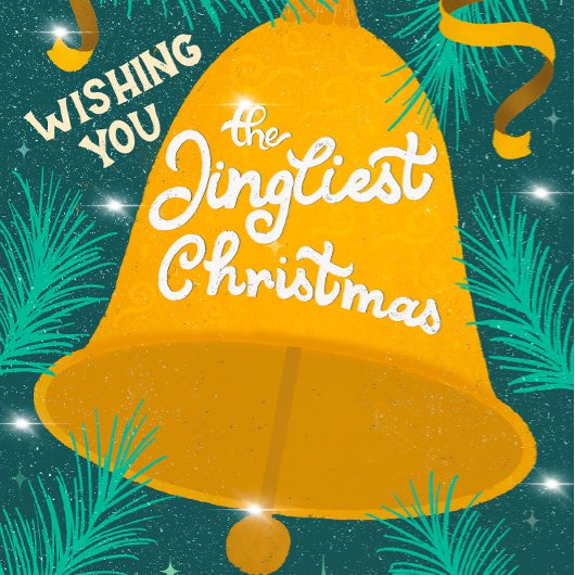 Jingliest Wishes Christmas Kaart