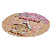 Jingling Gingerbread Bewerkbare Glas Snijplank (Hoek)