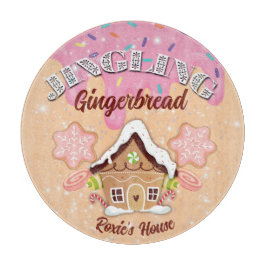 Jingling Gingerbread Bewerkbare Glas Snijplank