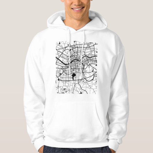 Jinhua China City Map Hoodie (Voorkant)