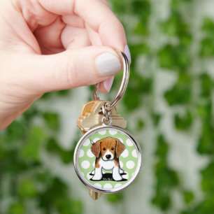 JiniArt Beagle Pup Sleutelhanger