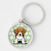 JiniArt Beagle Pup Sleutelhanger (Voorkant)