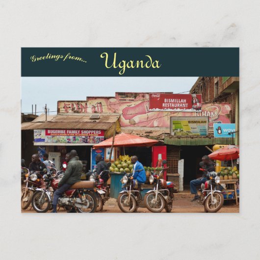 Jinja Uganda Briefkaart (Voorkant)