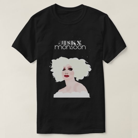 Jinkx-moesson zwart-wit t-shirt (Design voorkant)