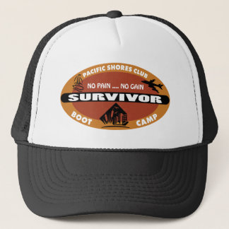 Jin's Bootcamp Survivor Logo Trucker Pet
