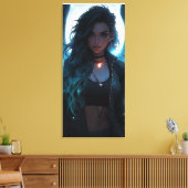 Jinx als een engel canvas afdruk (Insitu (Woonkamer))