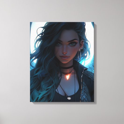 Jinx als een engel canvas afdruk (Voorkant)