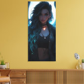Jinx als een engel canvas afdruk (Insitu (Woonkamer))