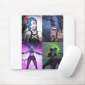 Jinx Arcane anime mousepad Muismat (Met muis)