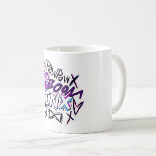 Jinx Artwork Coffee Mok – Minimal & Bold (Voorkant rechts)
