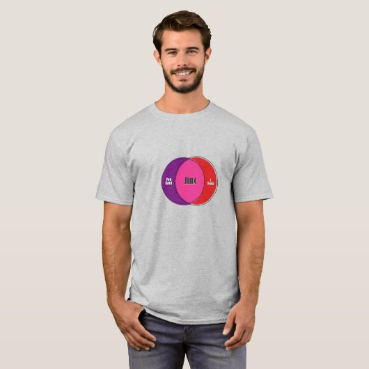 Jinx je zei dat ik vn-diagram zei t-shirt (Voorkant volledig)