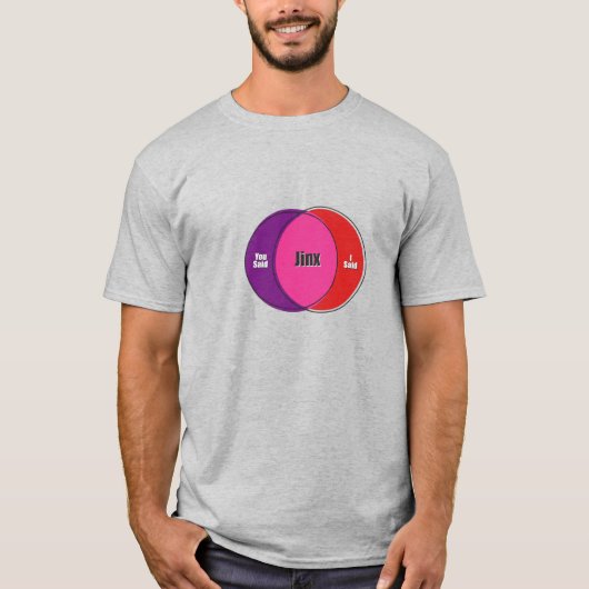 Jinx je zei dat ik vn-diagram zei t-shirt (Voorkant)