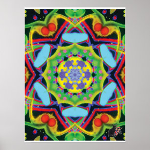 Jinx Kinestische Collage Kaleidoscoop Poster