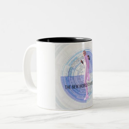 Jinx-Mok Tweekleurige Koffiemok (Voorkant links)