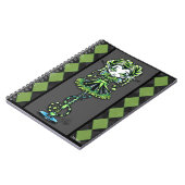 Jinxy Pixie Stick Green Jester Fairy-laptop Notitieboek (Linkerzijde)