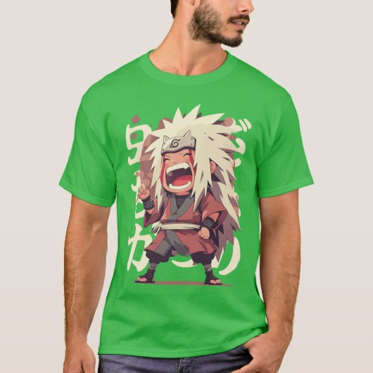 jiraiya afdruk t-shirt (Voorkant)