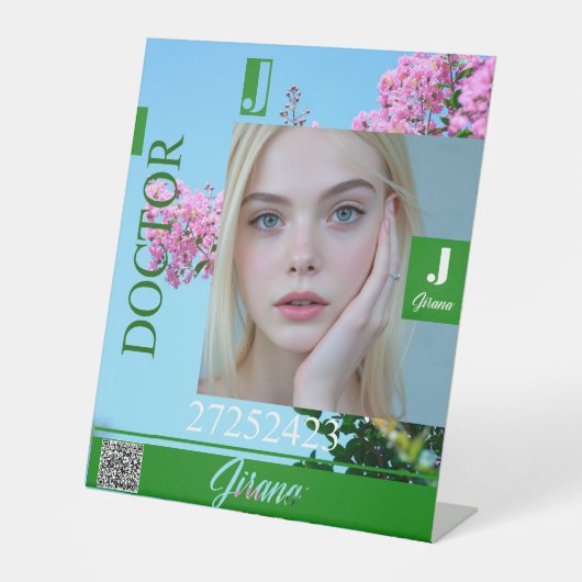 JIRANA RECLAMEBORD MET VOETSTUK (Voorkant)