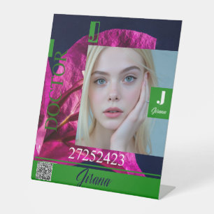 JIRANA VOETSTUK BORD RECLAMEBORD MET VOETSTUK