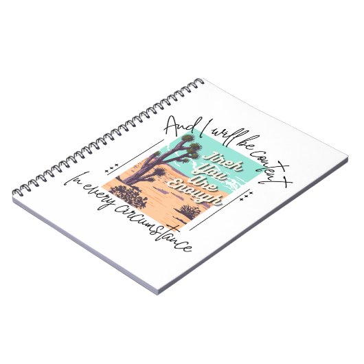 Jireh, je bent genoeg, Filippenzen 4:11-13 Notitieboek (Linkerzijde)