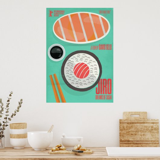 Jiro droomt van sushi David Gelb filmdocumentaire  Poster (Keuken)