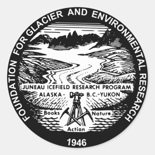 JIRP Zwart Logo Stickers 3" (6 elk) (Voorkant)