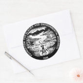 JIRP Zwart Logo Stickers 3" (6 elk) (Envelop)