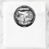 JIRP Zwart Logo Stickers 3" (6 elk) (Tas)