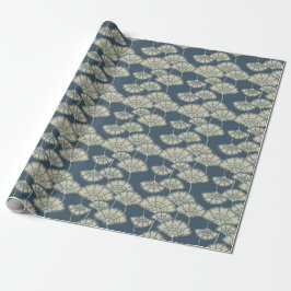 Jitaku Blue Lotus Wrapping Paper Cadeaupapier
