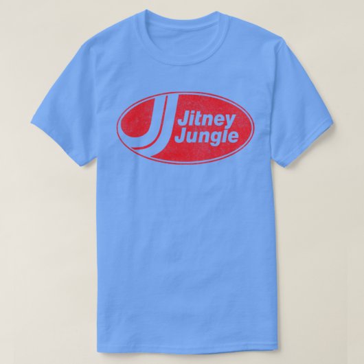 Jitney Oerwoud  uiterlijk vervaagd ontwerp T-shirt (Design voorkant)
