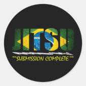 JITSU - BJJ Inzending Complete Sticker (Voorkant)