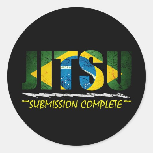 JITSU - BJJ Inzending Complete Sticker (Voorkant)