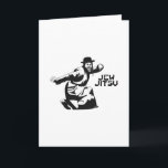 Jitsu-kaart| Joodse balie Mitzvah Giften Kaart<br><div class="desc">Uitstekend geschenk voor uw aanstaande Bar Mitzvah! 

Deze geweldige kaart bevat een zwart grafisch ontwerp en zwarte teksten,  kijkt het best op een lichte achtergrondkleur.


jew humor grappige joden " ju jitsu " " jitsu " hilarisch jewish hebrew</div>
