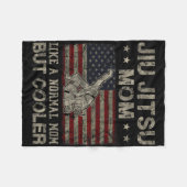 Jitsu mama als een normale moeder maar coolere Moe Fleece Deken (Voorkant (Horizontaal))