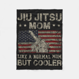 Jitsu mama als een normale moeder maar coolere Moe Fleece Deken