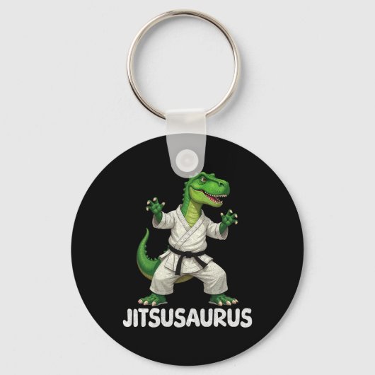Jitsusaurus Dinosaur Karate Martial Arts Plezier F Sleutelhanger (Voorkant)