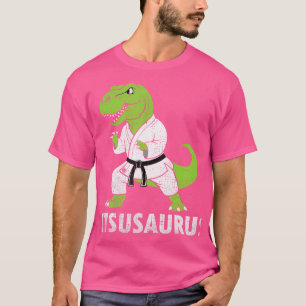 Jitsusaurus Funny Bjj Brazilian Jiu Jitsu Trex Kin T-shirt