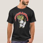 Jitsusaurus Funny Jiu Jitsu Trex Black Belt T-shirt (Voorkant)
