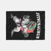 Jitsusaurus Grappig Jiu Jitsu Trex MMA Braziliaans Fleece Deken (Voorkant (Horizontaal))