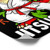 Jitsusaurus Grappig Jiu Jitsu Trex MMA Braziliaans Poster (Hoek)