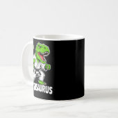 Jitsusaurus Grappige Dinosaurus Groene T-rex Brazi Koffiemok (Voorkant links)