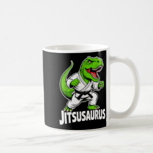 Jitsusaurus Grappige Dinosaurus Groene T-rex Brazi Koffiemok