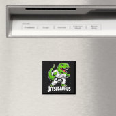Jitsusaurus Grappige Dinosaurus Groene T-rex Brazi Magneet (Insitu (Vaatwasser))