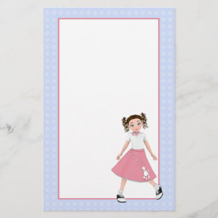 Jitter Bug Retro Dance Stationery Briefpapier