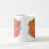 Jitter Juice Junkie - koffiekunst op wit. Koffiemok (Center)