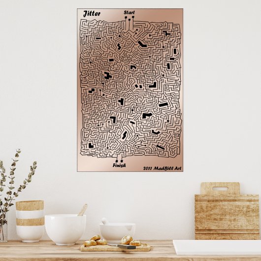 Jitter Maze Poster (Keuken)