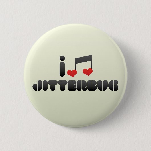 Jitterbug fan ronde button 5,7 cm (Voorkant)
